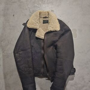 Men's Vintqgw Brown Shearling Jacket